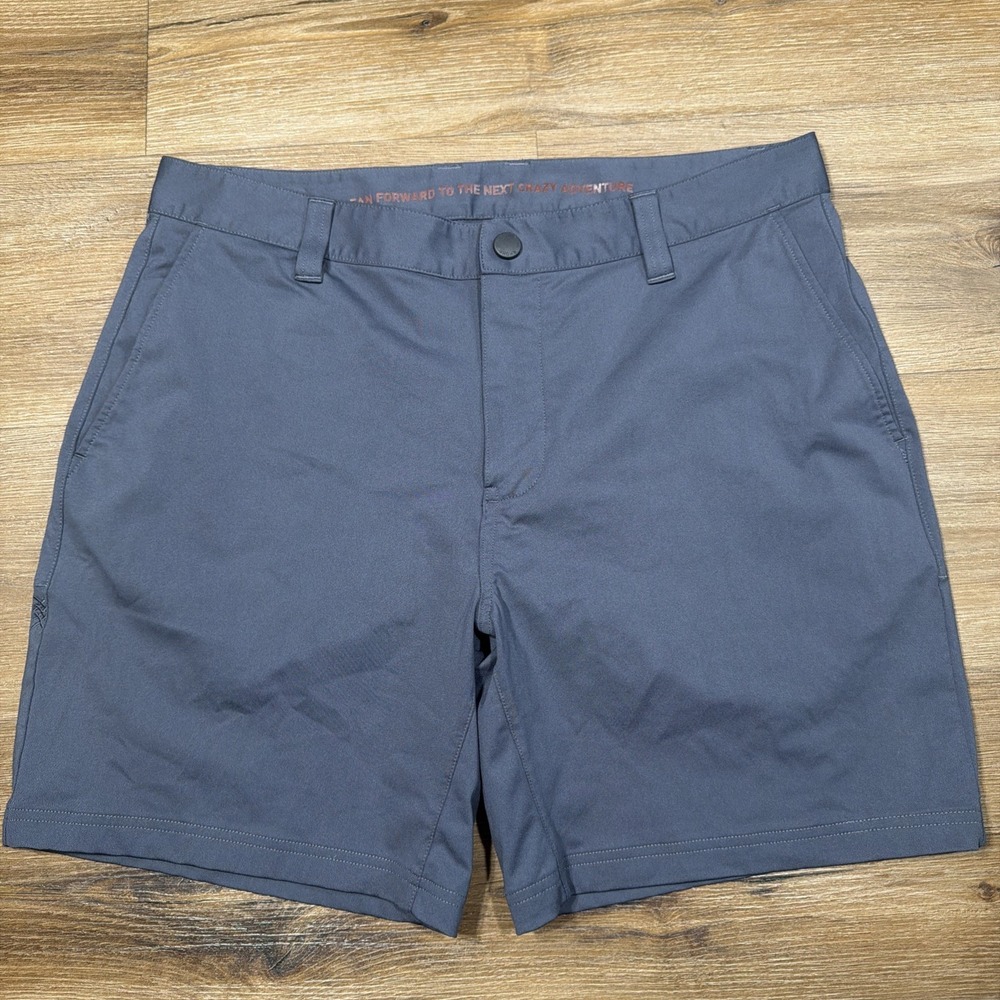 Rhone Men's Size 33 X 6" Inseam Commuter Short Flex Knit Gray Stretch - Picture 1 of 10